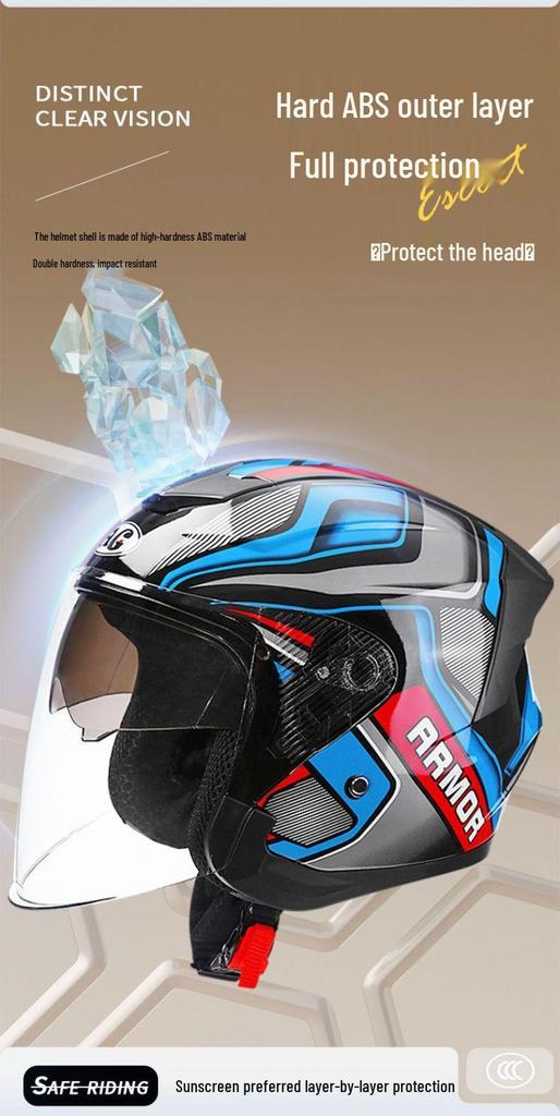 3C Certified Unisex Electric Motorcycle Helmet, All-Season, Winter Warmth