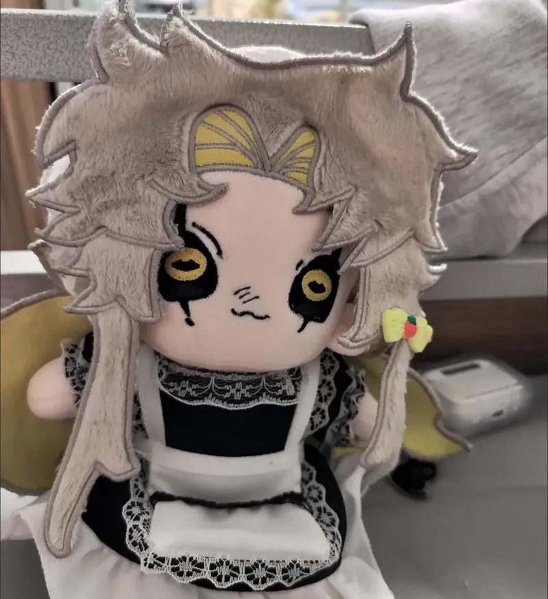 20cm Pierrot Baumwollpuppe Zirkus Anime Plüschtier DIY Anziehpuppe Nackte Figur Feiertagsgeschenk