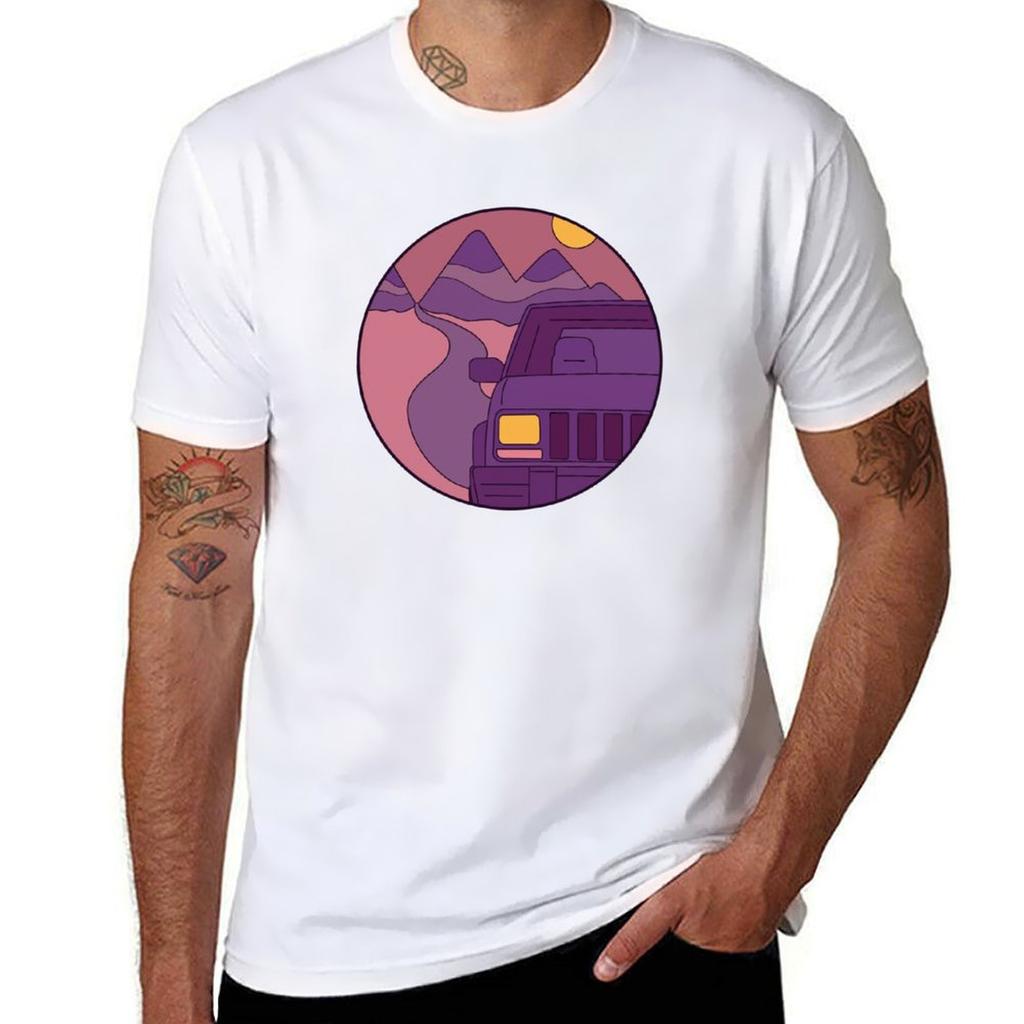 Offroad At Twilight Tshirt Big Size Daily Wear Tshirt