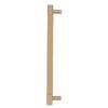 Cabinet Door Handle 224MM Hole Pitch Leather Brass Light Luxury Cupboard Bar Pull Handle for Home