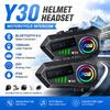 Y30 Motorcycle Intercom Bluetooth 6.0 Helmet Headset Led Light Moto intercomunicador For 2 Riders Voice Control Wireless Speaker Moto Accessories