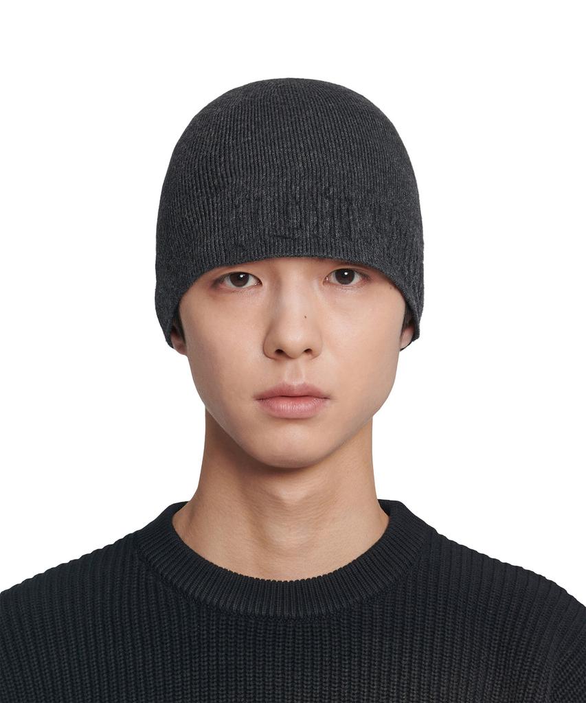 Nomaenyueol Nm Embossed Beanie - Charcoal