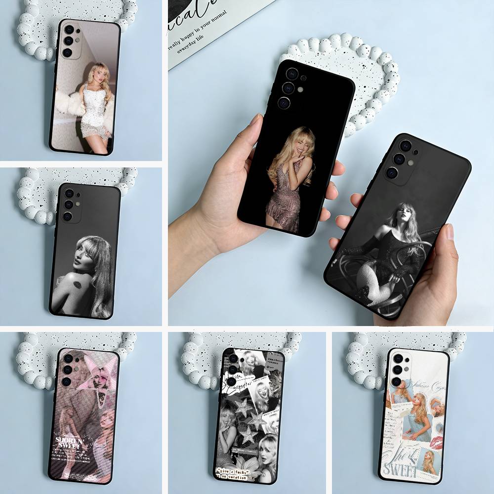 Pop singer-S-Sabrina -C-Carpenter Phone Case For Samsung S25,S24,S21,S22,S23,S30,Ultra,S20,Plus,Fe,Lite,Black Soft Silicone