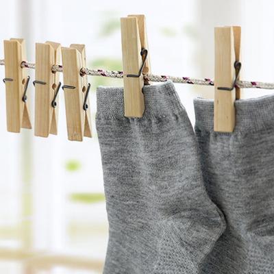 100Pcs Bamboo Clips Clothespins Easy To Use Heavy Duty Rust Resistant Laundry Clip Hangers Multipurpose Clips