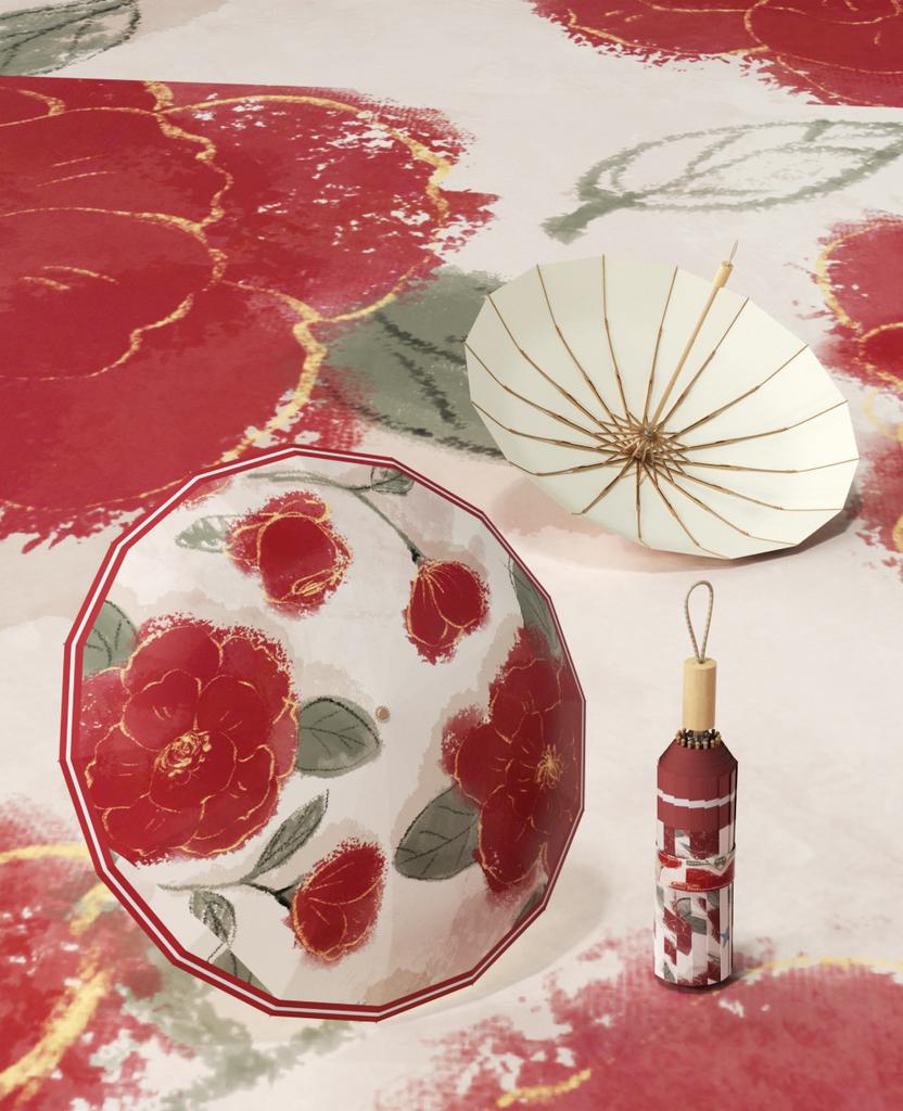 16-Bone three-fold parasol, new color glue sunscreen, French weather and rain umbrella, enterprise procurement umbrella