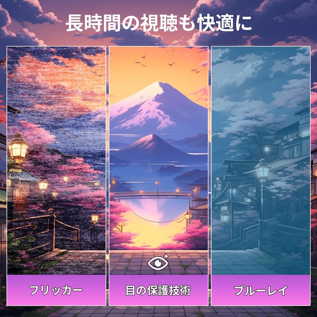 Minifire 100Hz Monitor IPS Lautsprecher HDR10 Adaptive Sync VESA kompatibel Rahmenlos mit Lautsprecher 24 Zoll USB-C integriert Typ-C/HDMI (Kabel