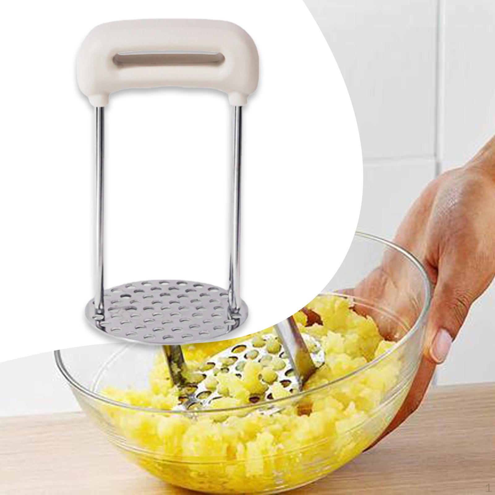 

Manual Mashed Potato Ricer, Food Masher, Kitchen Gadget for Vegetables, Fruits, Potatoes, Peas белый