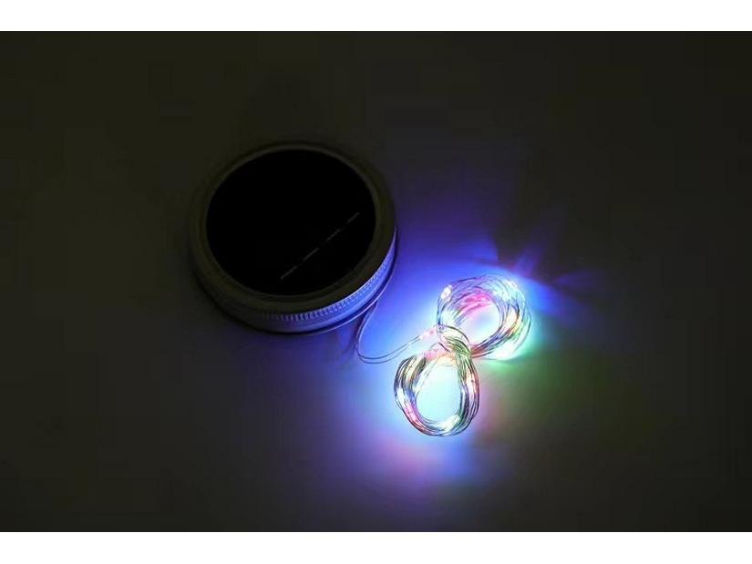 

Водонепроницаемый солнечный фонарь-подвеска в банке Мейсона для декора сада, балкона и виллы.