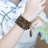 Natural Kynam Agarwood 108-Bead Multi-Strand Prayer Bracelet for Women and Men