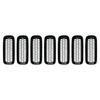 7Pcs ABS Black For Jeep Renegade 2015 2016 2017 Front Grid Grille Inserts Racing Grill Frame Trim ABS Black