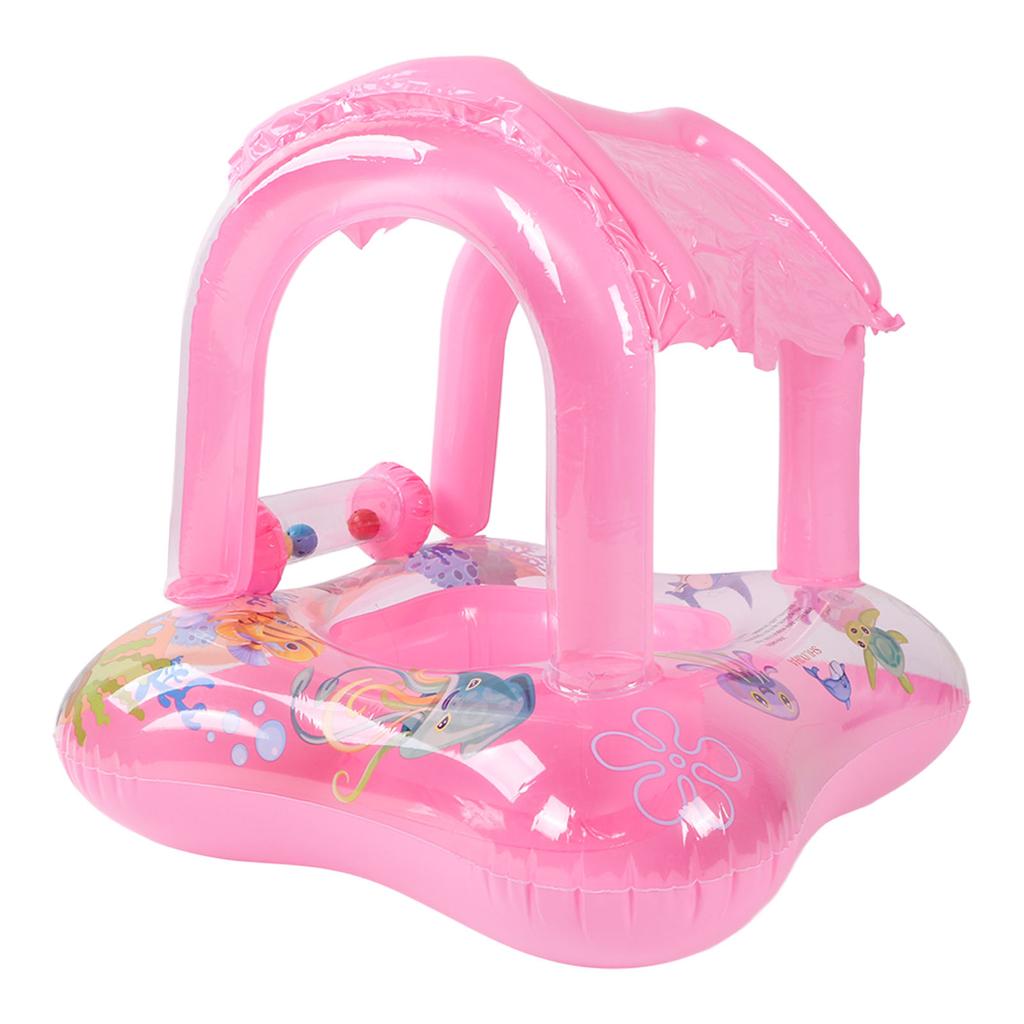 Baby Pool   Sunshade Swim   Infants Seat Boat Inflatable Toy with Awning Handle Small