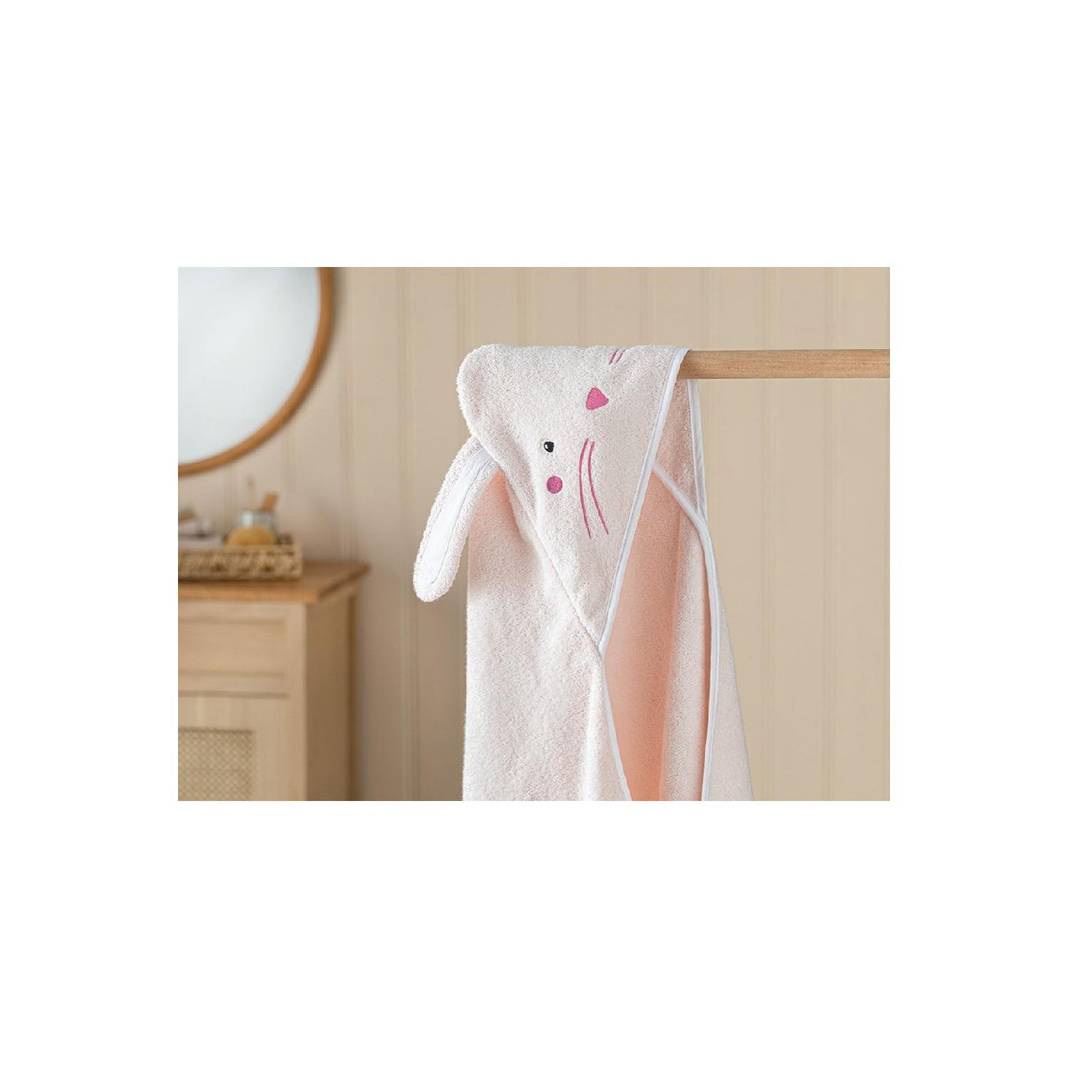 

Хлопковое детское полотенце Bunny 75x75 см, розовое 2-4 Yaş розовый