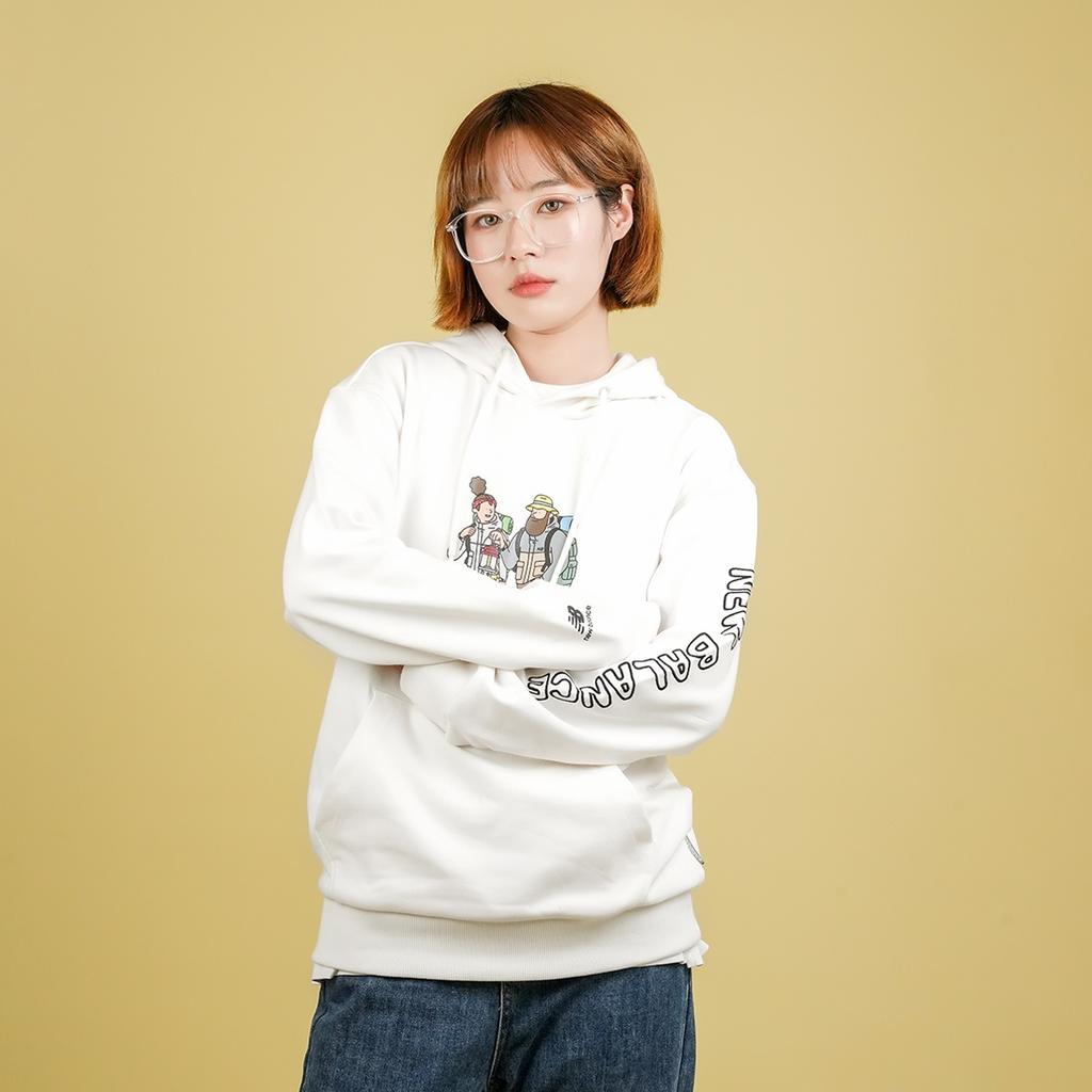New Balance x JHl Printing Graphic Hoodie Asia Sizing 'White' Unisex NCA89043-IV