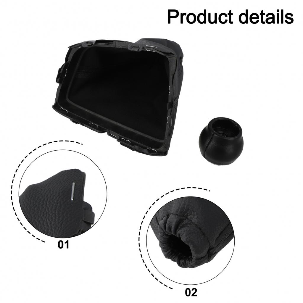 High Performance 6 Speed Leather Gear Shift Knob and Dust Cover for Toyota Cars