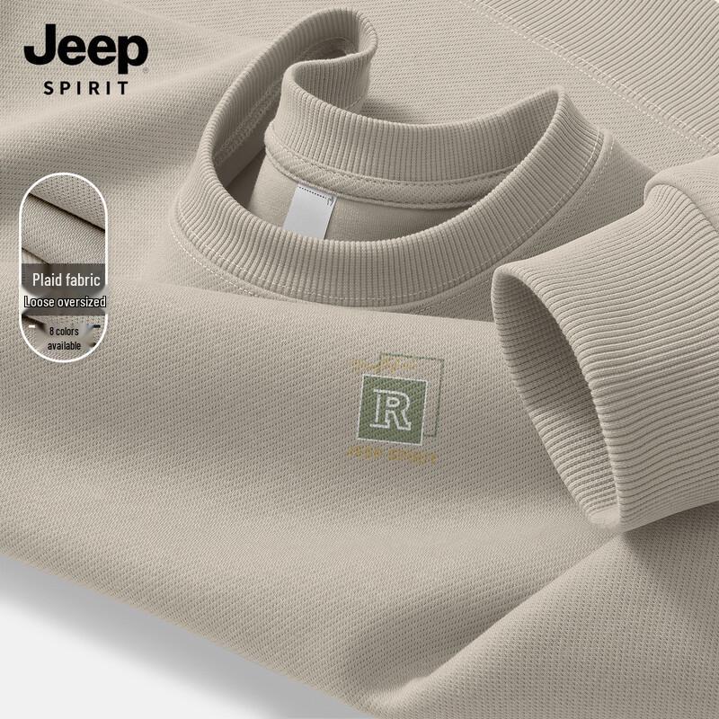JEEP SPIRIT Men's 2026 Loose Round Neck Sweatshirt