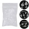 50 Teile/satz Unisex Klar Kunststoff Ohrring Post Ohr Pins Rücken DIY Schmuck Zubehör