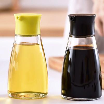 Kitchen Leak Proof Oil Bottle Glass Oil Pot Small Vinegar Bottle Seasoning Bottle Seasoning Jar Without Oil Residue Oil Can