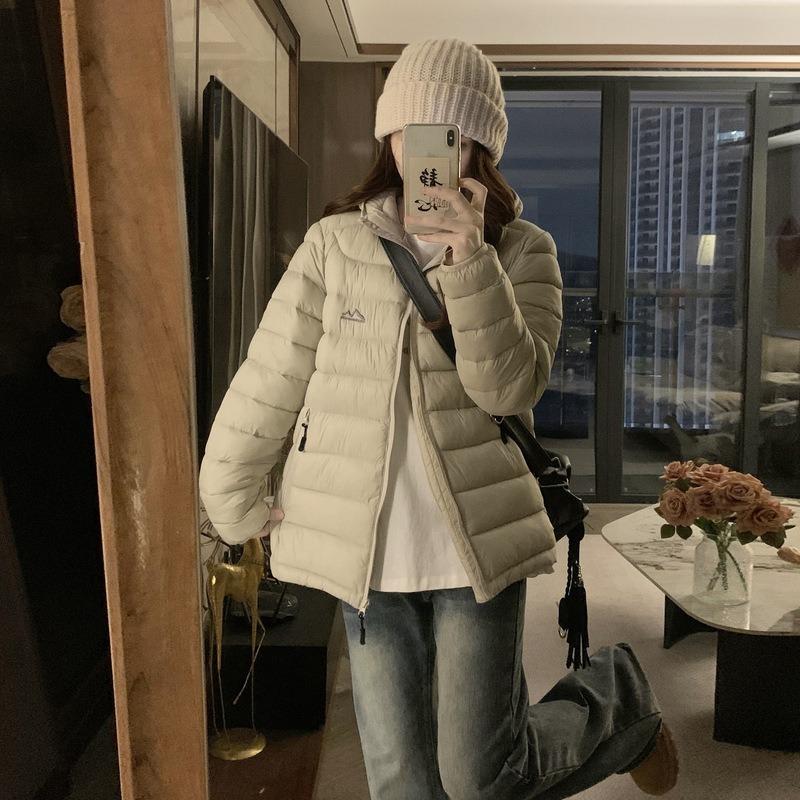 0 Light and thin short cotton clothes women's hooded sewn cotton-padded clothes season fashion warm jacket