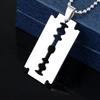 Punk Simple Style Blade Alloy Necklace With Pendant For Party And Employee Gifts