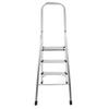 3 Step Ladder Foldable Aluminium Alloy Non Slip 330lbs Capacity Multifunctional Portable Step Stool