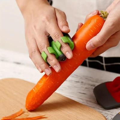 1 ks Prstový loupák na ovoce a zeleninu, Kráječ na zeleninu a ovoce, Kuchyňský gadget