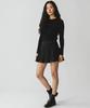 Bonseullipi Crystal Stud Pleated Mini Skirt (Black)