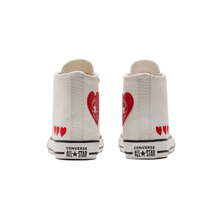 Converse Chuck Taylor All Star Canvas Durable High Top Kids Sneakers Dynamic Red And White Kids Sneakers A01604C