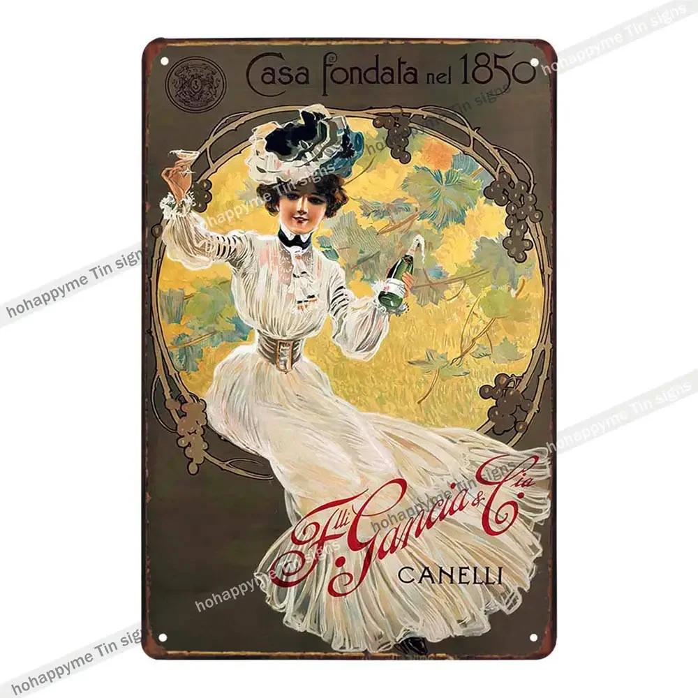 

Bar Metal Wall Art Decoration Plaque Signs Champagne Whisky Grape Wine Pub Club Cafe Poster Iron Painting Home Decor 20x30cm 20x30cm