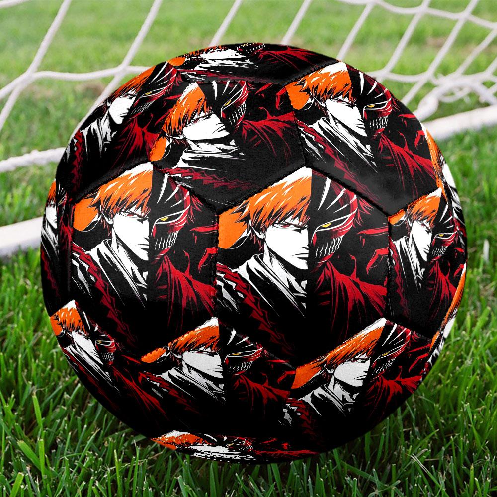 BLEACH Print Size 5 Soccer Ball, Standard Match Football for Sports Game and Team Practice, Ideal Gift for Soccer Fans
