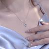 Sparkling Lovely~ Star Moonstone Necklace Women'S Light Luxury Niche Design Sense High Temperament Gift For Girlfriend
