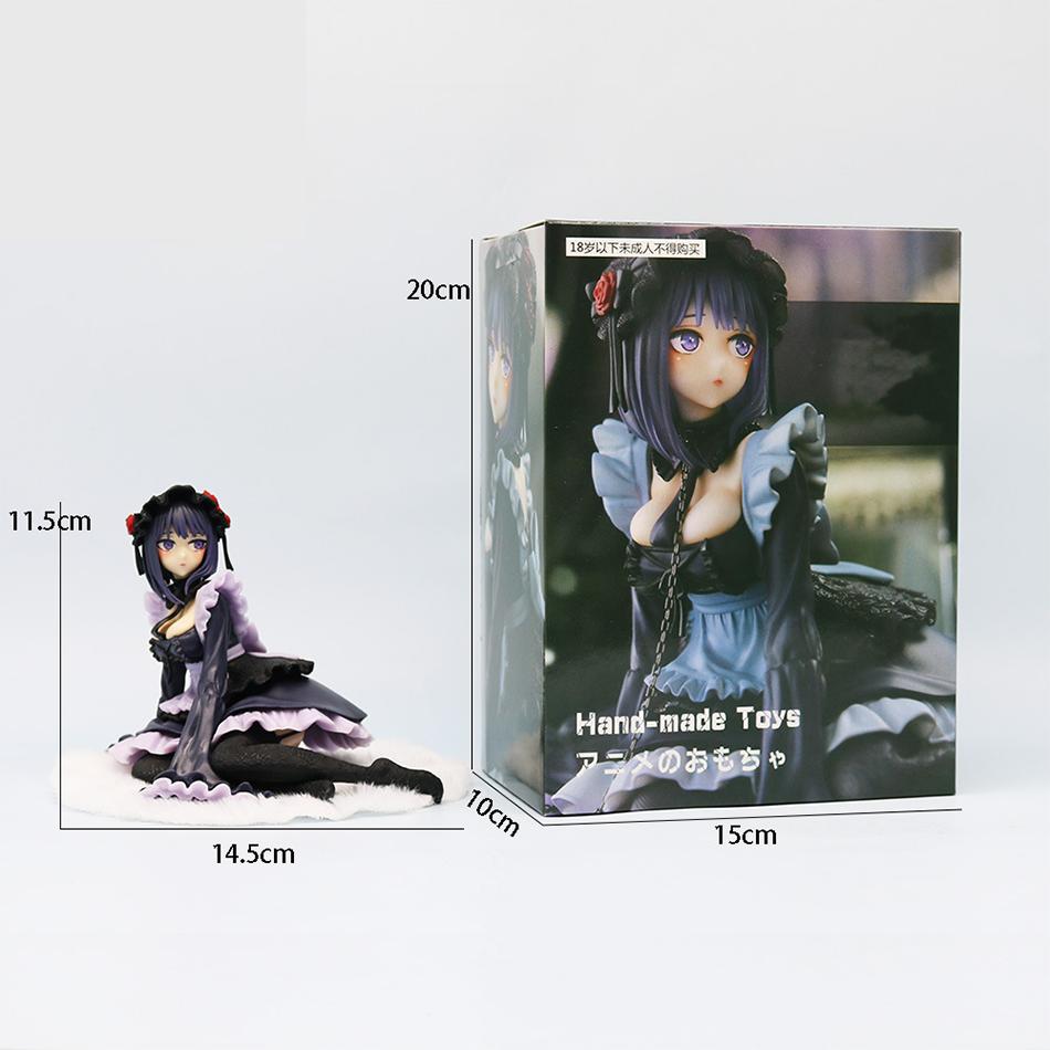 12cm My Dress-Up Darling Kitagawa Marin Black Maid Action Figurine Shizuku Kuroe Statue Collection Decor Model Toy Gift