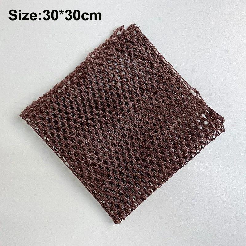30*30cm Mesh Dish Cloths Non-stick Oil Scouring Pad Reusable Cleaning Cloth Dishwashing Towel Kitchen Tableware Cleaning Rags
