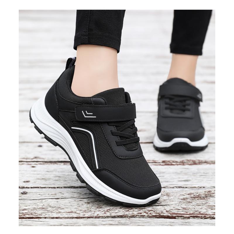 Damen Frühlings Komfortable Weichsohlige Sports Walking Schuhe, Klettverschluss Senioren Freizeit Schuhwerk, Unisex Stil.