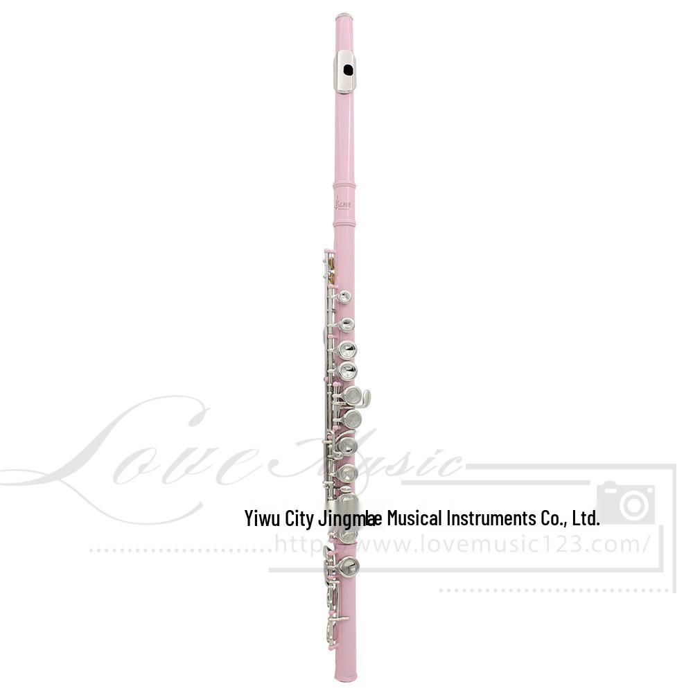 LADE 16-Hole C Key Colored Flute for Children, Students, & Adults - Professional Western Musical Instrument.