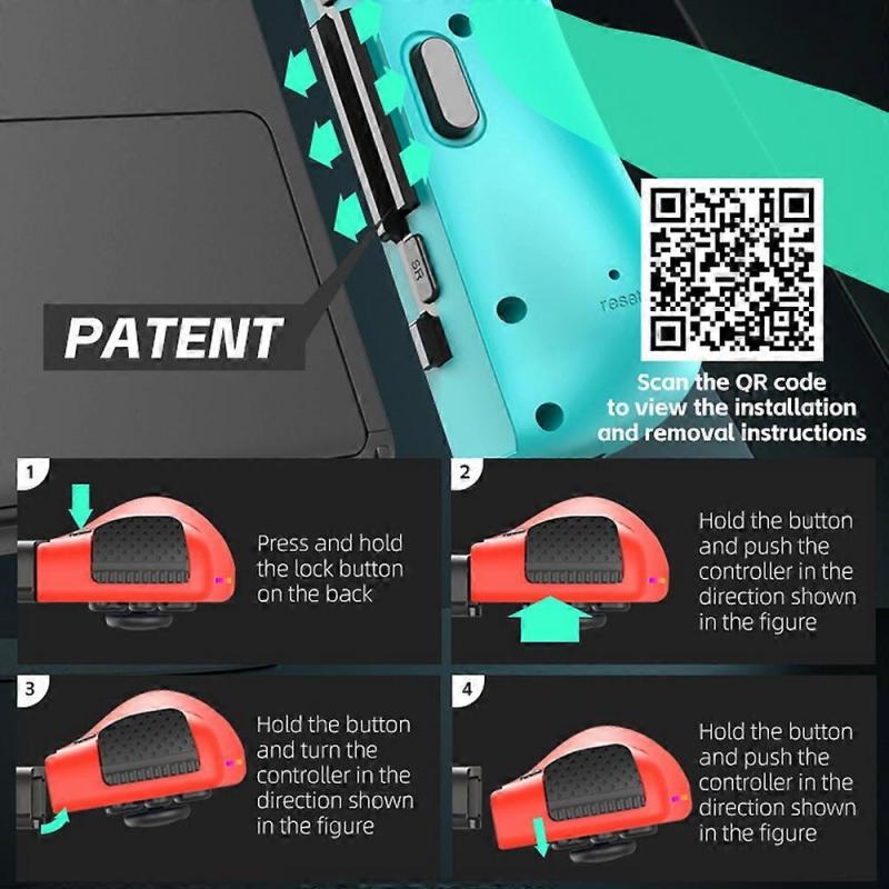 DATA FROG For Nintendo Switch 6-axis Gyro Vibration Joy-Con Controller Bluetooth-compatible Gamepad