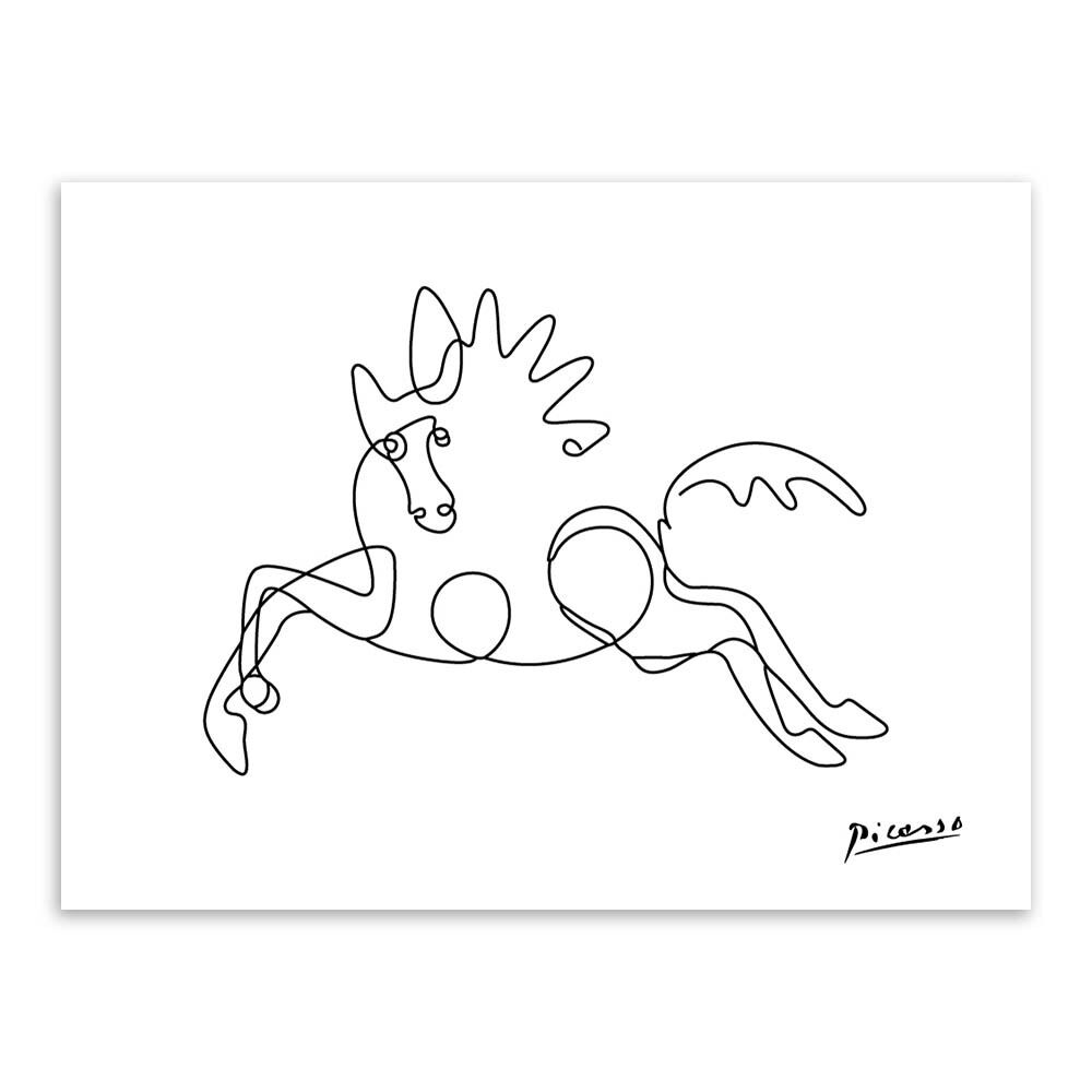 Nordic Minimalist Picasso Animals  Home Decor Nordic Canvas Painting Wall Art Figure Body Hand Posters and Print for Living Room No Frame