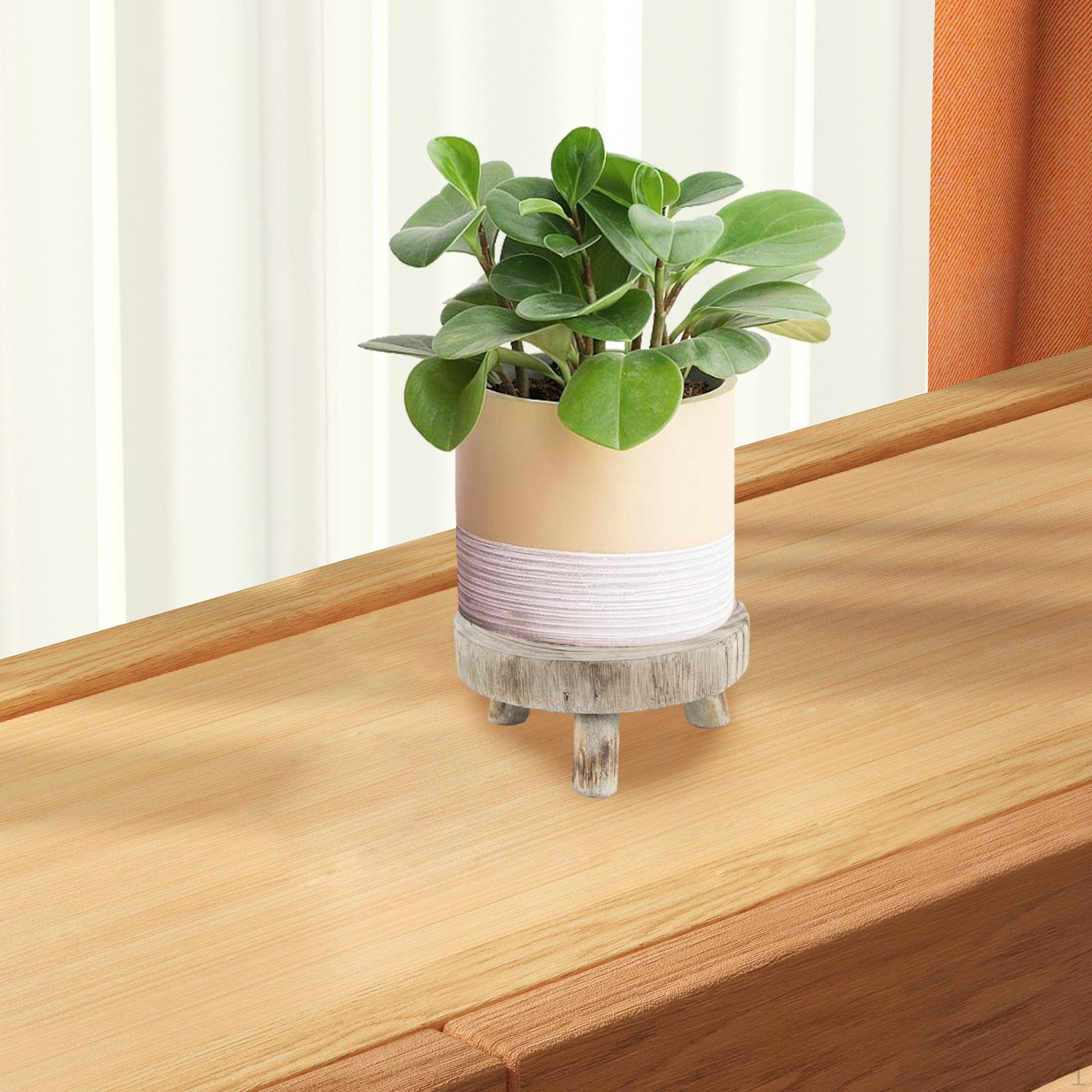 

Подставка для растений, держатель для цветочного горшка, деревянный табурет для цветов, горшок для украшения Wood Color S