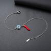 LIKGREAT Stainless Steel Evil Eye Charm Bracelet Steel Gold Color Fashion Lucky Eye Bracelet for Women Men Chili Bracelet