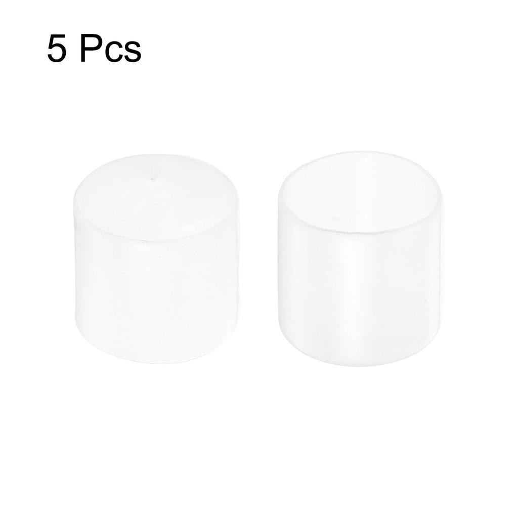 uxcell 5pcs End Caps 1.3 Inches (32 Mm) Inner Diameter Device Protection Rubber Caps