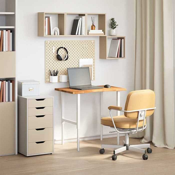 VidaXL Dessus de bureau marron clair bois chêne massif rectangulaire, plan de travail de cuisine, plan de travail de 4009022