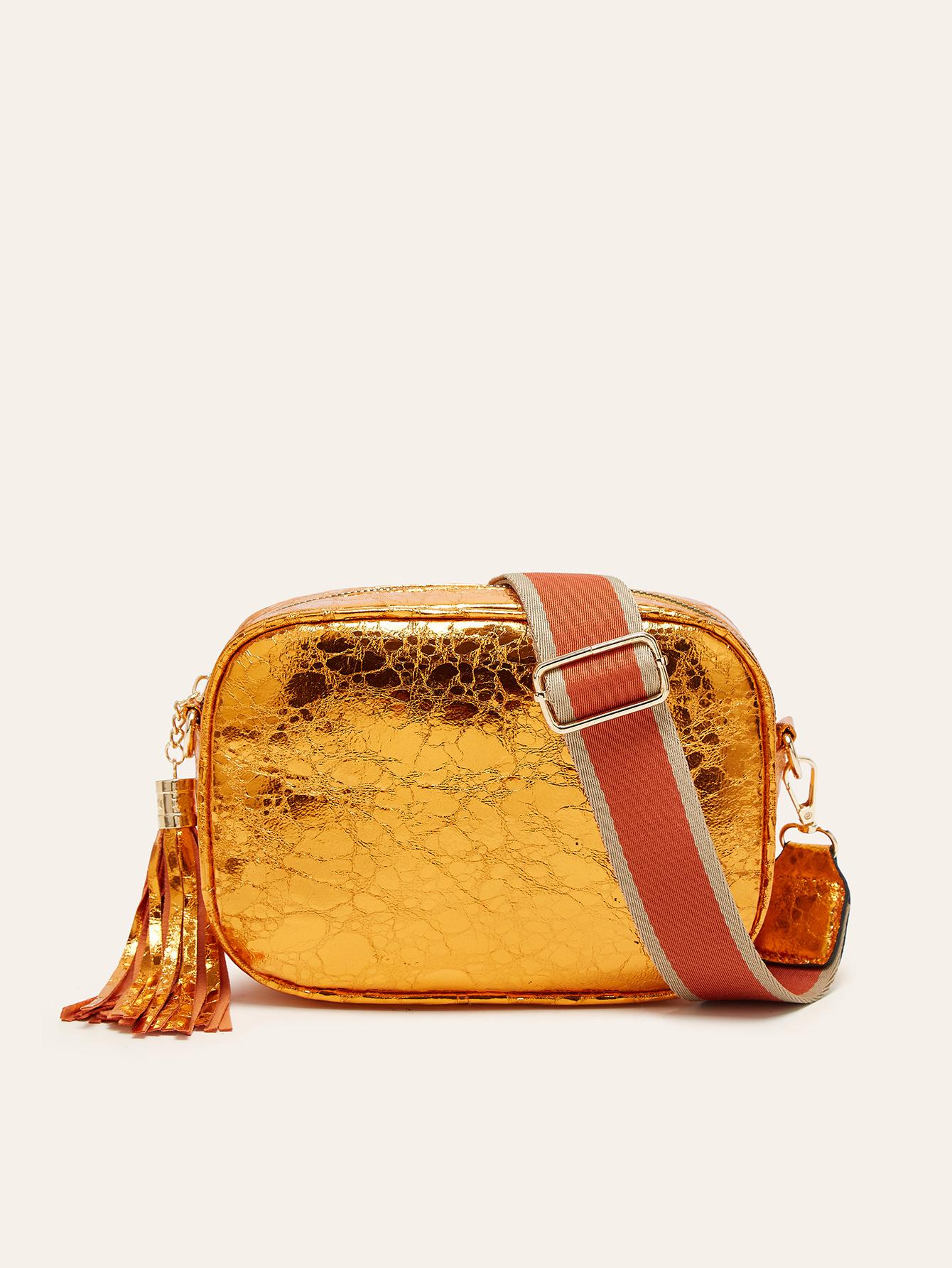Guangzhou women s bag new niche high-end style shoulder messenger bag small square bag camera bag оранжевый