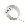 Iron Basket White Round Wall Hanging Decoration Organizer Modern Style Wall Storage for Living Room Dining Room