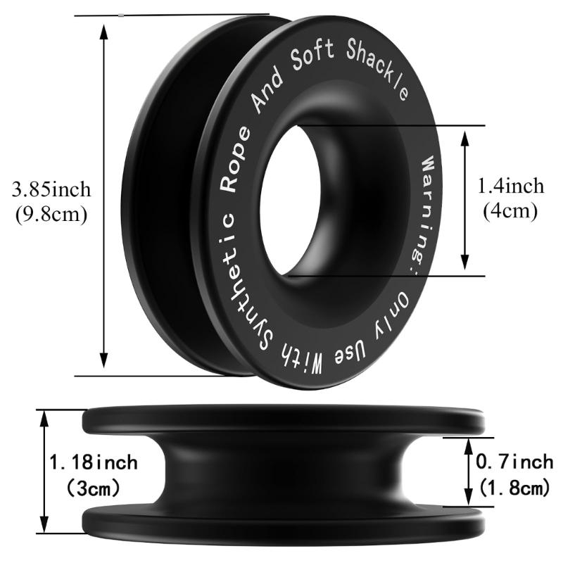 Strong Machined Adventure Tow Hook Works With Winch Lines And Flexible Attachments