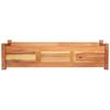 Garden Raised Beds 2 Pcs Acacia Wood 100 X 30 X 25 Cm