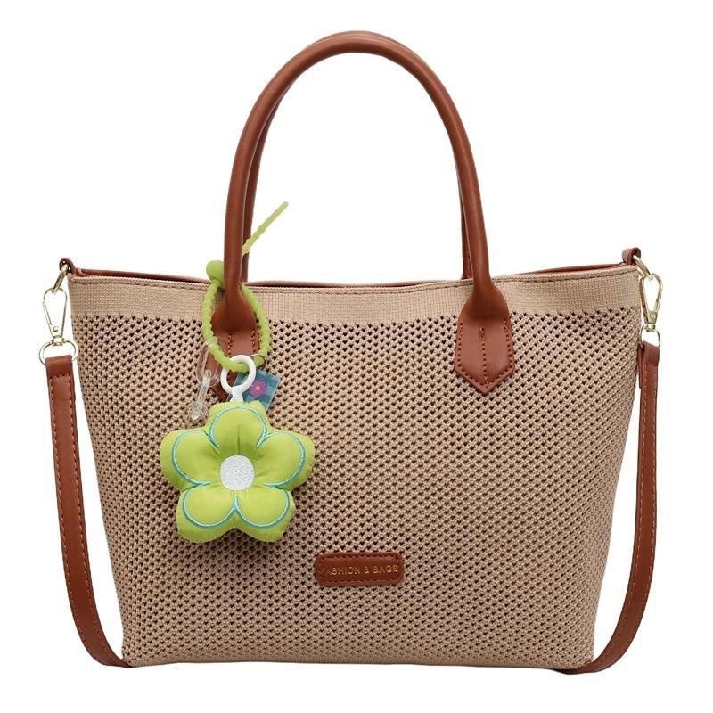 Student Large-capacity Tote Bag Women's New Simple and Versatile Shoulder Bag Fashionable Commuter Armpit Bag