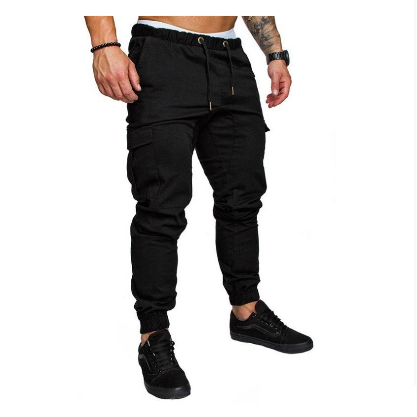Men's 6-Color Casual Multi-Pocket Joggers Plus Size