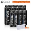 PALO Rechargeable Battery AA 1.2V Ni-MH Batteirse AA(HR6) 3000mAh and AAA(HR03) 1100mAh NI-MH 2A/3A Rechargeable Batteries