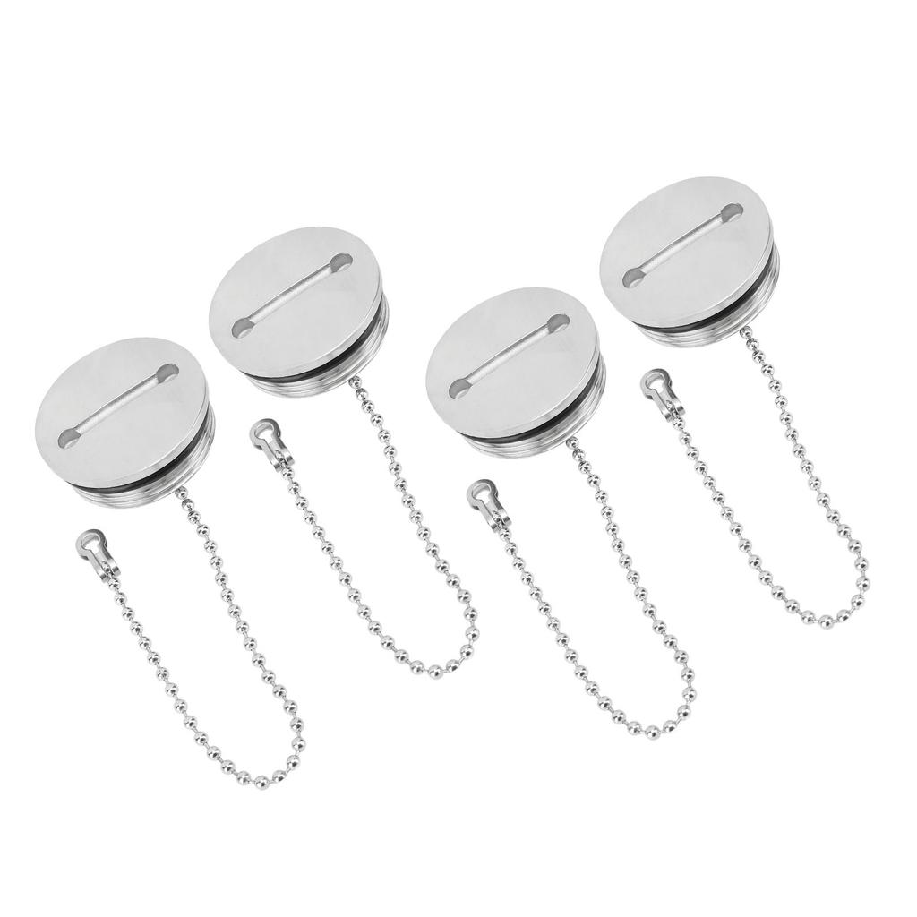 4 STÜCKE Bootskraftstofftankdeckel 316 Edelstahl 38mm Rostfreier Bootskraftstofftankdeckel für Marine-Yachten