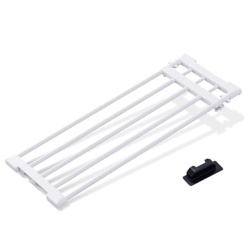 Iris Ohyama Extendable Shelf with Adapter, Maximum Load Capacity 30kg, Width 65-95cm, No Nails Required, H-J-NST65R, White
