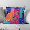 Nights Moroccan City Square Pillowcase Polyester Linen Velvet Printed Zip Decorative Home Cushion Case